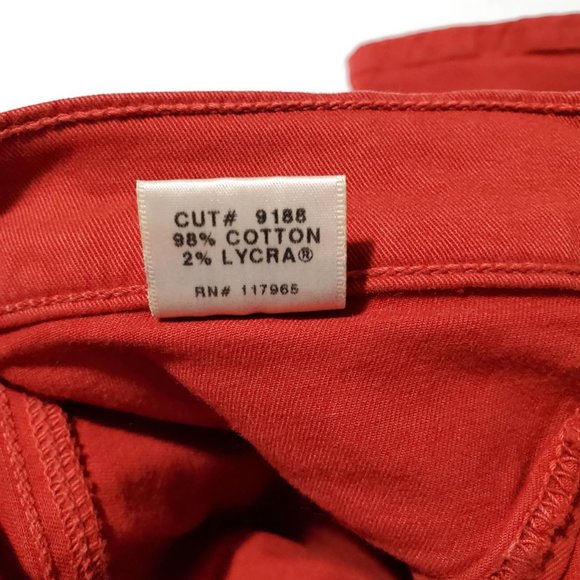 J Brand Women's Skinny Leg 811K120 Mid Rise Jeans in Blood Orange, Size 25 - Picture 6 of 15